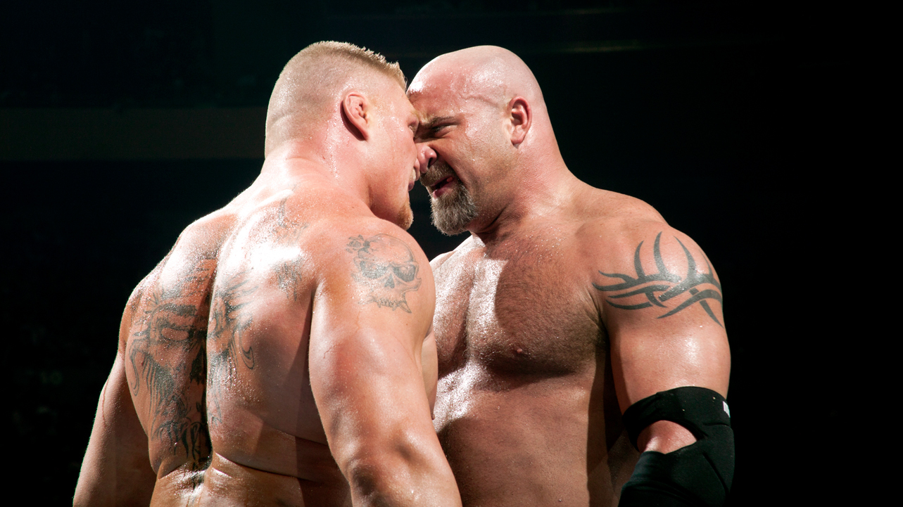 Brock lesnar vs goldberg wrestlemania 20