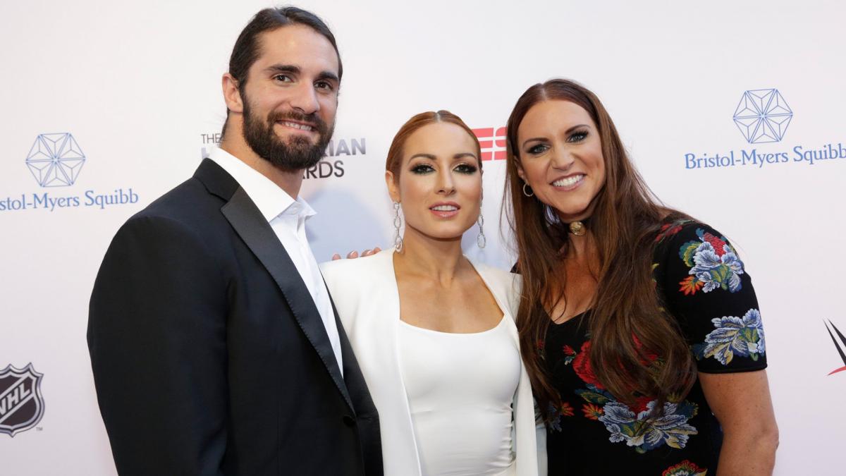 Seth Rollins and Becky Lynch are featured in “Muscle & Fitness”