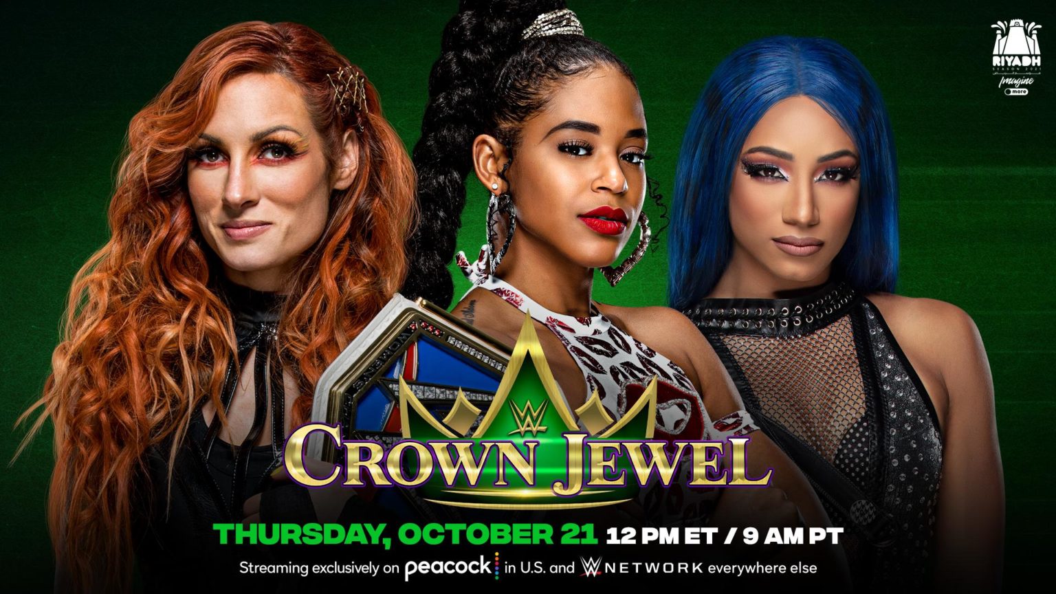 WWE Crown Jewel Results Becky Lynch vs. Bianca Belair vs. Sasha Banks