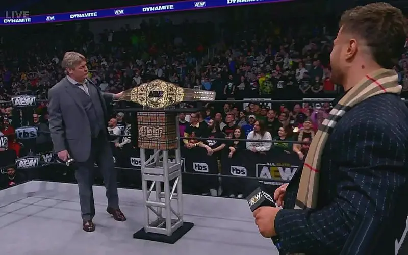 Photo: MJF Reveals New AEW World Championship On Dynamite ...