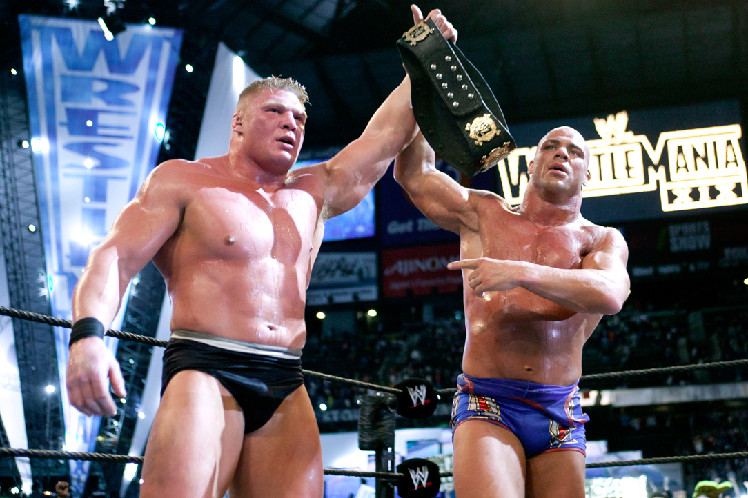 Kevin Nash Shares His Reaction to Brock Lesnar’s Misstep at WrestleMania 19.