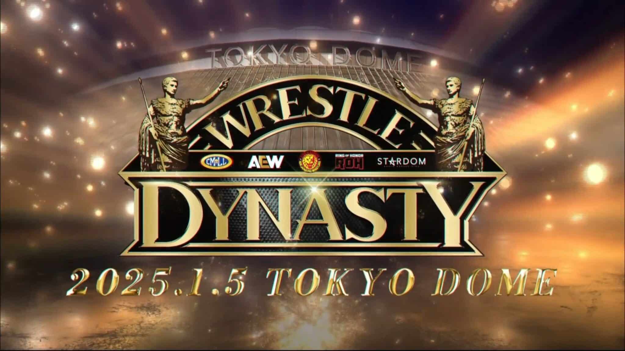 The Tokyo Dome announces a crossover event, Wrestle Dynasty by NJPW, scheduled for January 5, 2025.