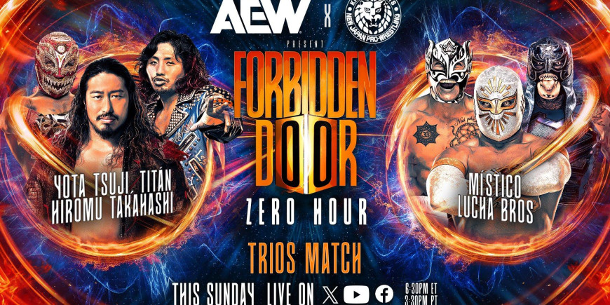 A summary on Mistico partnering with the Lucha Bros at the 2024 AEW Forbidden Door event.