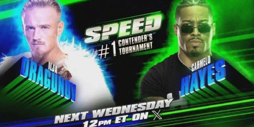 The WWE Speed episode slated for July 17th will feature a match between Ilja Dragunov and Carmelo Hayes.