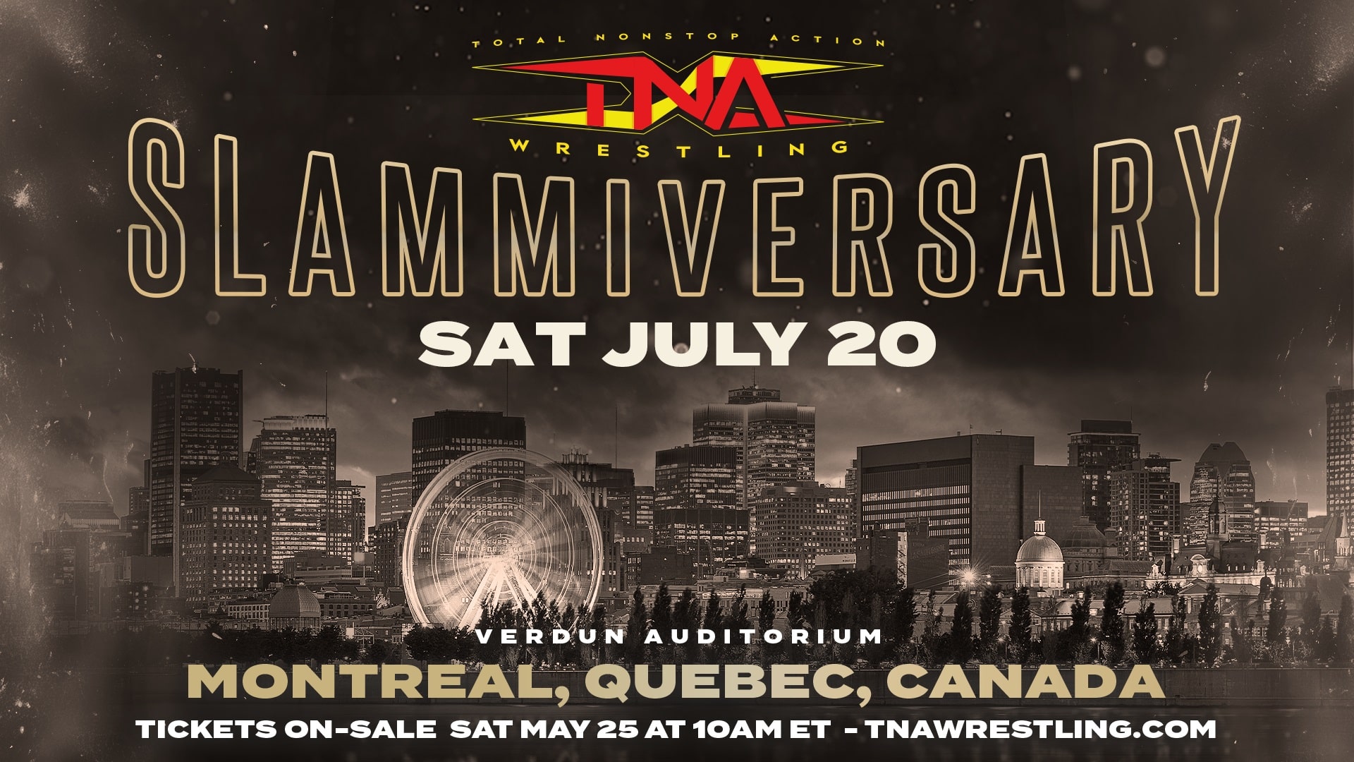 Slammiversary 2024 by TNA Achieves Full Capacity, Stars Make Appearance at Montreal Basketball Match