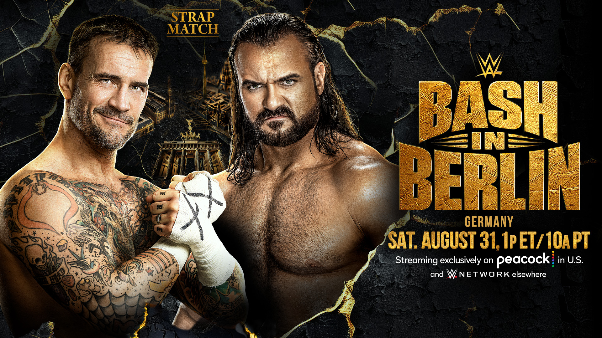 Strap Match (CM Punk Vs. Drew McIntyre) Added To WWE Bash In Berlin ...