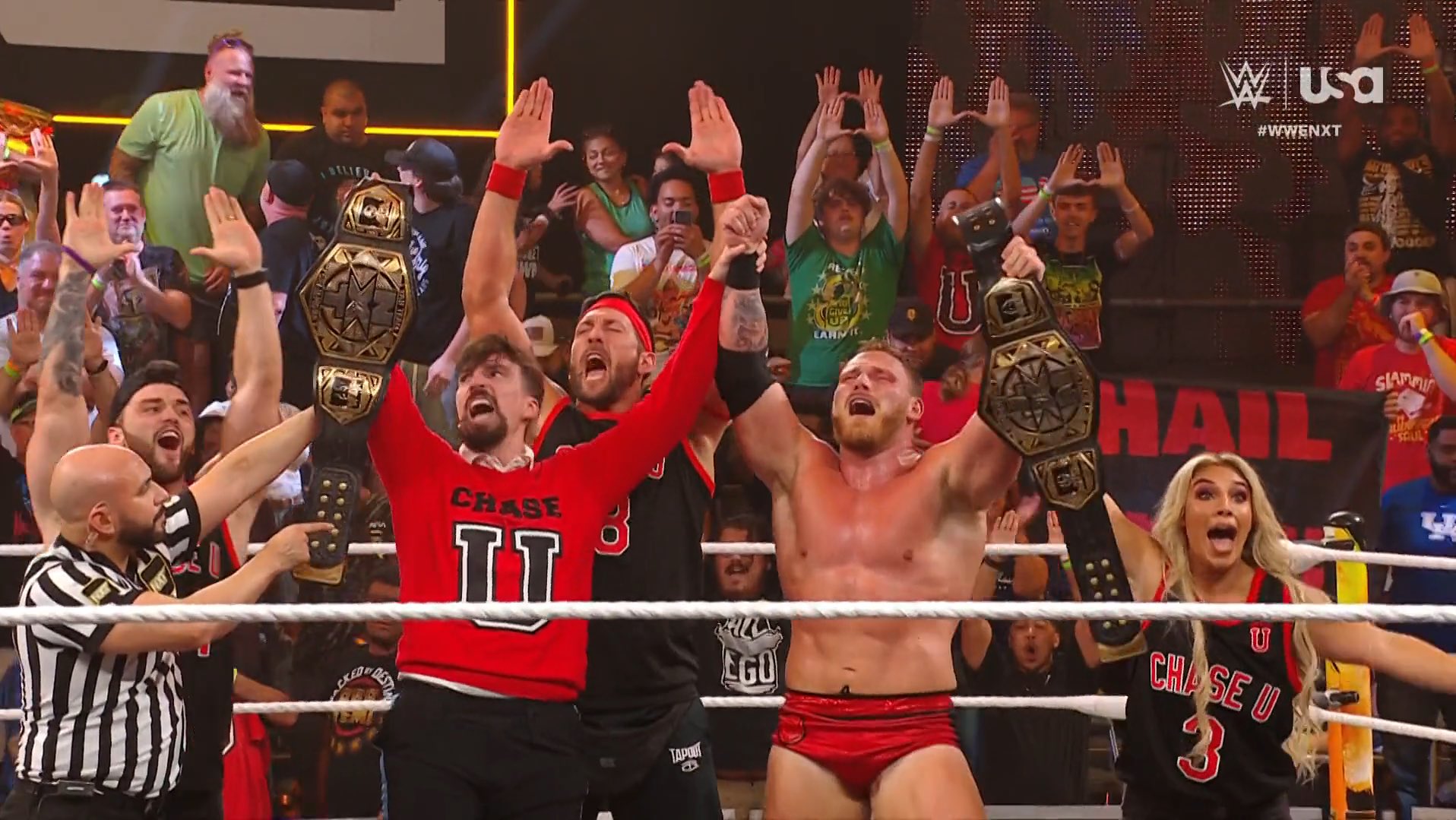 Chase U Secures WWE NXT Tag Team Titles by Defeating Axiom and Nathan Frazer