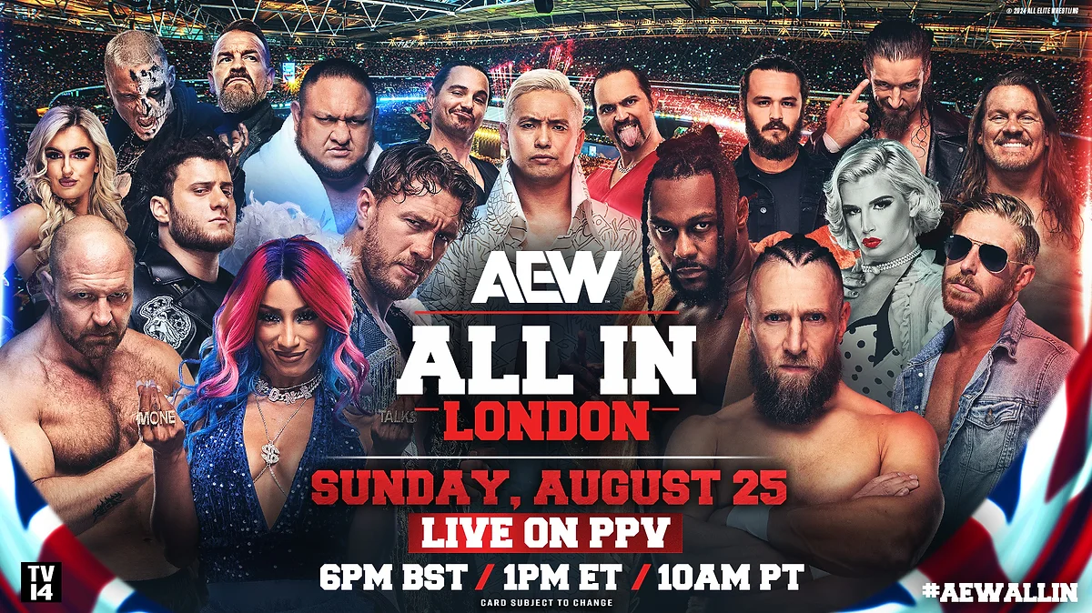 The Updated Lineups For AEW All In 2024 & AEW All Out 2024