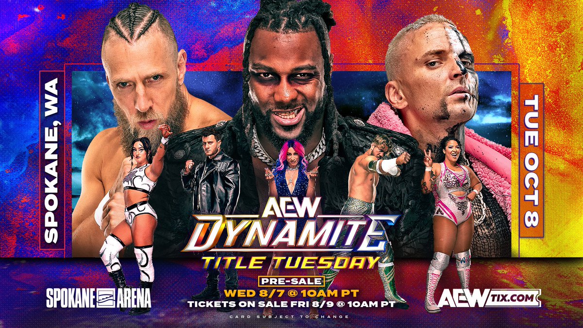 AEW Reveals Dynamite: Title Tuesday Event Scheduled for 8th October