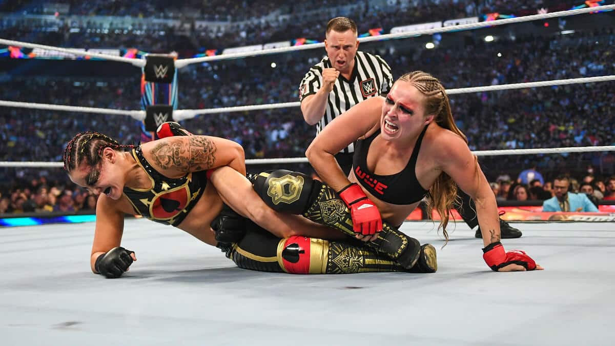 Ronda Rousey describes her final WWE match as a defiant farewell gesture.