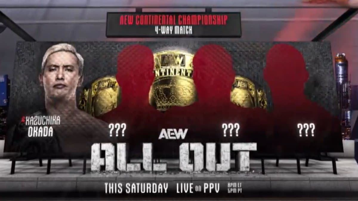 Kazuchika Okada's 3 Opponents For AEW All Out 2024 Settled On Collision