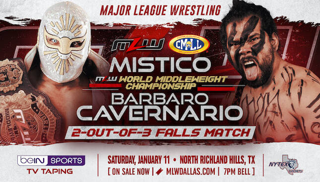 Mistico vs. Barbaro Cavernario Set For MLW, Jeff Hardy’s Swanton, Wrestling Collector Note