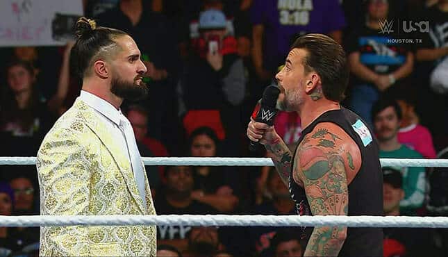 CM Punk & Seth Rollins Involved In Heated Exchange, AEW Referenced