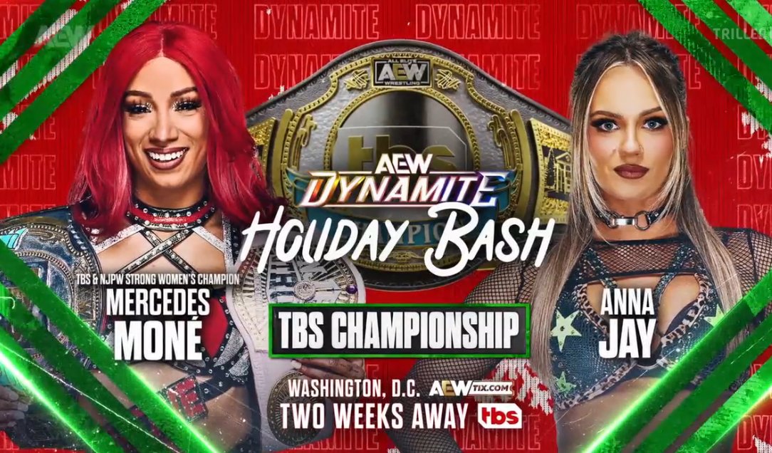 TBS Title Match Set For Holiday Bash & More Announced For Upcoming AEW Shows