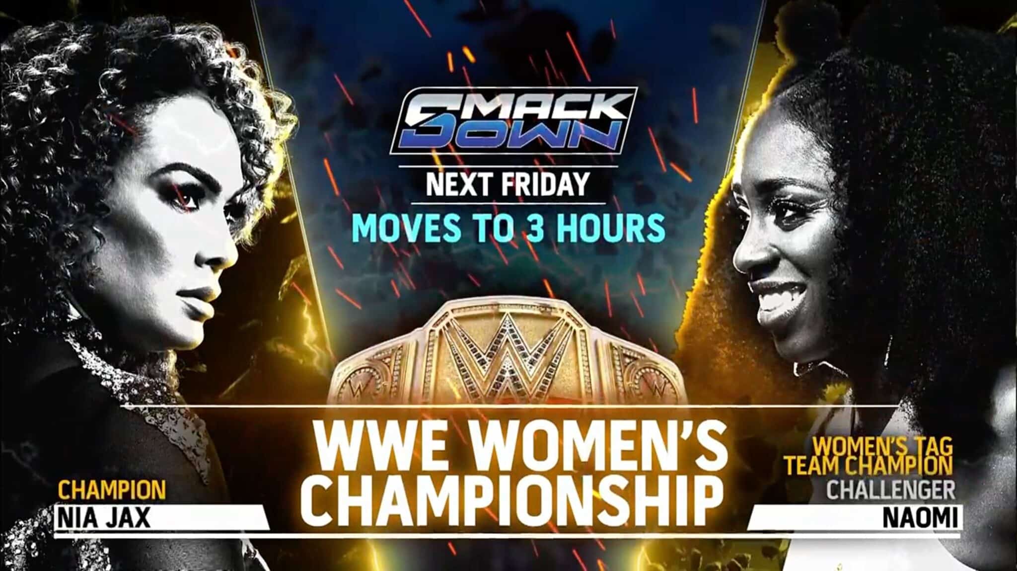 Nia Jax vs. Naomi Women’s Title Match Set For Next Week’s 3-Hour WWE SmackDown