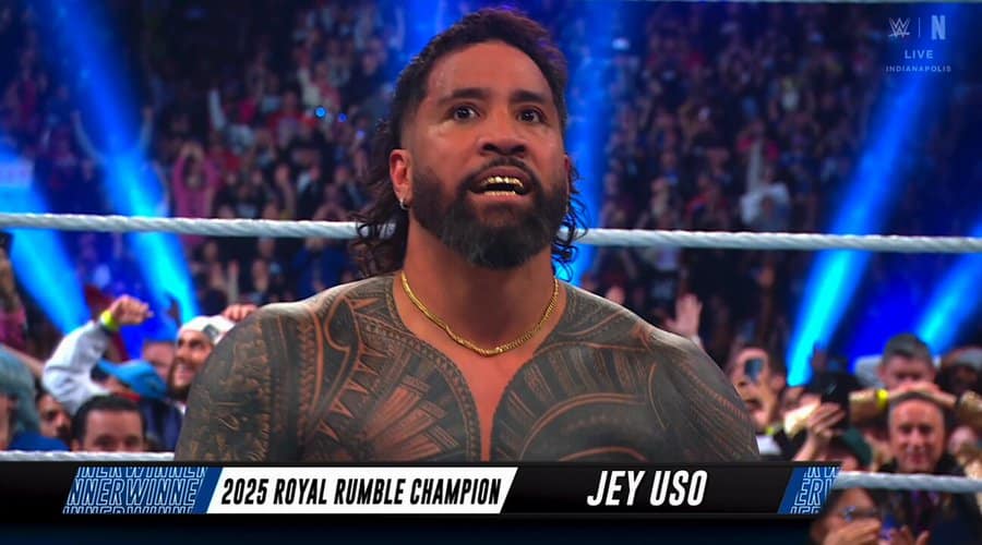 Jey Uso Wins The 2025 Men's Royal Rumble Match, Iron Man, Most