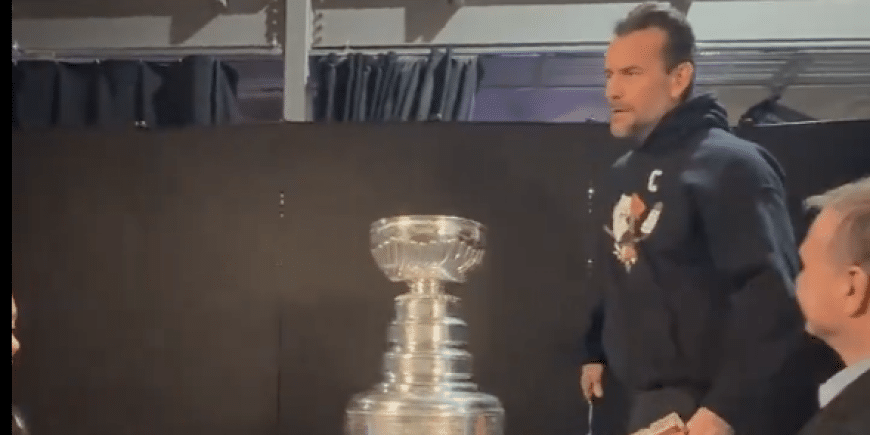 WATCH: CM Punk Scolded For Attempting To Eat/Drink From The NHL Stanley Cup